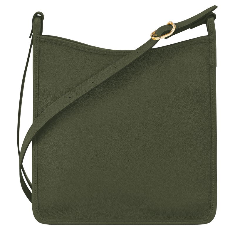 Women Longchamp Le Foulonné M Crossbody Bag Khaki | Ireland-491TXBCIA