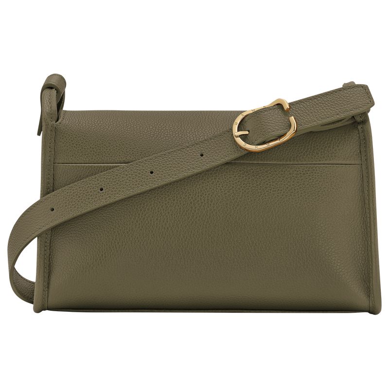 Women Longchamp Le Foulonné M Crossbody Bag Khaki | Ireland-308RXPBTD