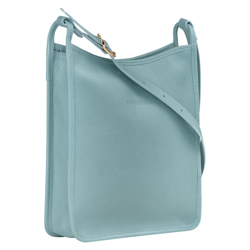 Women Longchamp Le Foulonné M Crossbody Bag Blue | Ireland-237ICGHAS