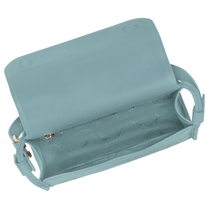Women Longchamp Le Foulonné M Crossbody Bag Blue | Ireland-643XDEPJF