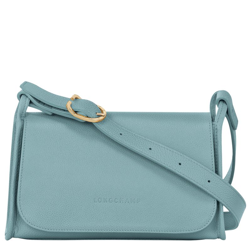 Women Longchamp Le Foulonné M Crossbody Bag Blue | Ireland-643XDEPJF