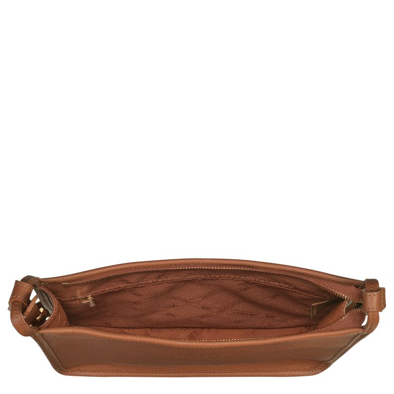Women Longchamp Le Foulonné M Crossbody Bag Brown | Ireland-650QCZIDV