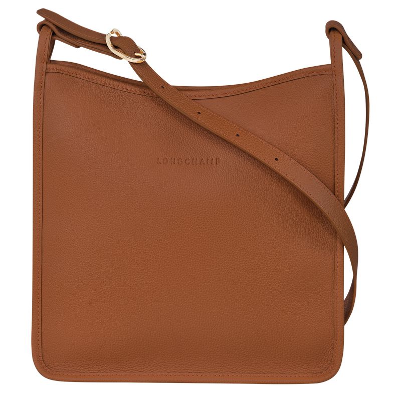 Women Longchamp Le Foulonné M Crossbody Bag Brown | Ireland-650QCZIDV