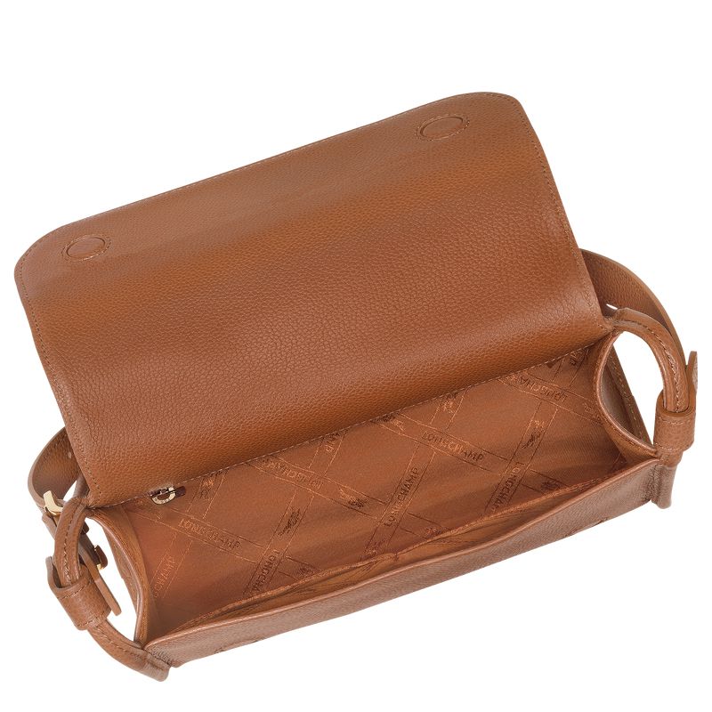Women Longchamp Le Foulonné M Crossbody Bag Brown | Ireland-021DFAKRV