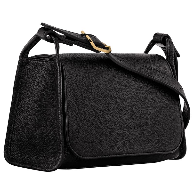 Women Longchamp Le Foulonné M Crossbody Bag Black | Ireland-129VNZJLO