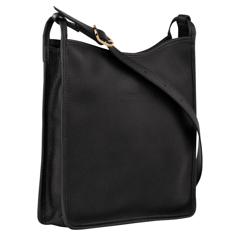 Women Longchamp Le Foulonné M Crossbody Bag Black | Ireland-251HVXGJC