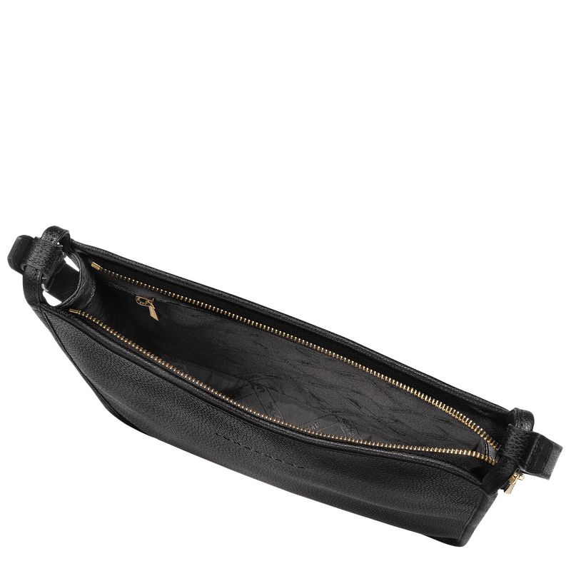 Women Longchamp Le Foulonné M Crossbody Bag Black | Ireland-251HVXGJC