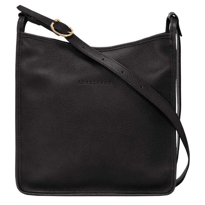 Women Longchamp Le Foulonné M Crossbody Bag Black | Ireland-251HVXGJC