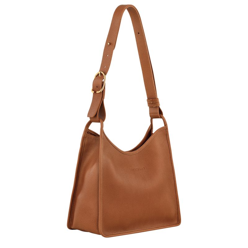 Women Longchamp Le Foulonné M Hobo Bag Brown | Ireland-763BMCNHX