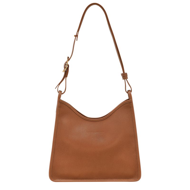 Women Longchamp Le Foulonné M Hobo Bag Brown | Ireland-763BMCNHX
