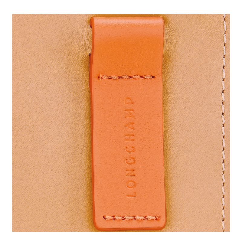 Women Longchamp Le Foulonné Pouch Orange | Ireland-421NZXAVF
