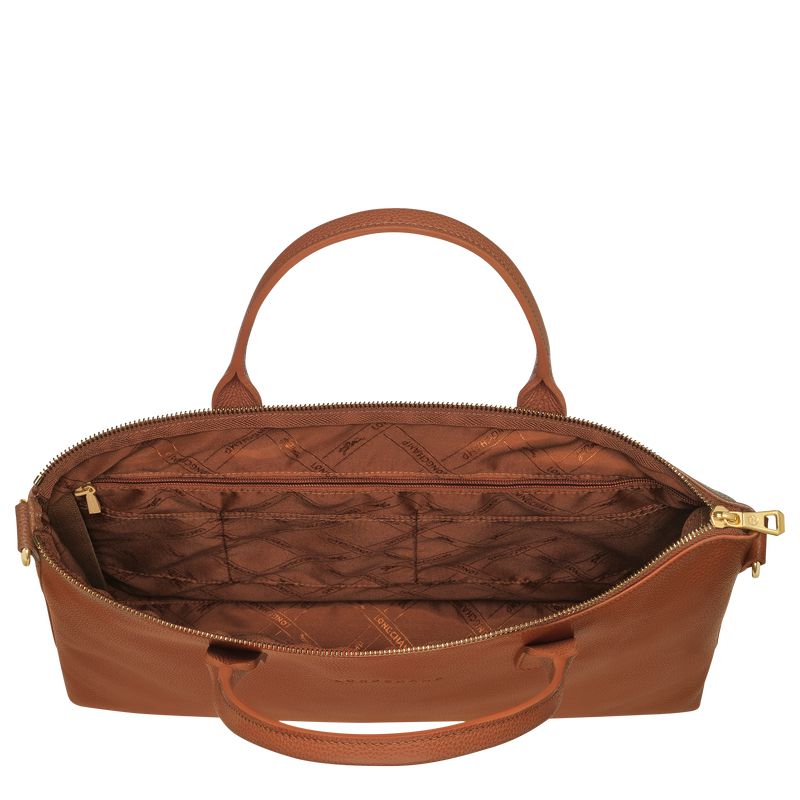 Women Longchamp Le Foulonné S Briefcase Brown | Ireland-701FDWQGA
