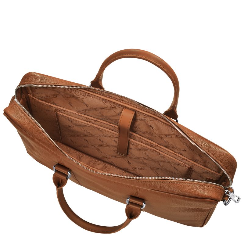 Women Longchamp Le Foulonné S Briefcase Brown | Ireland-216WPHVTO