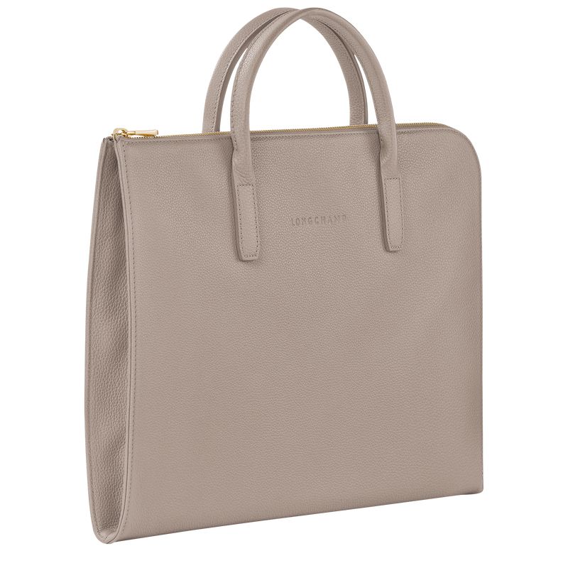 Women Longchamp Le Foulonné S Briefcase Grey | Ireland-795WTLDKX