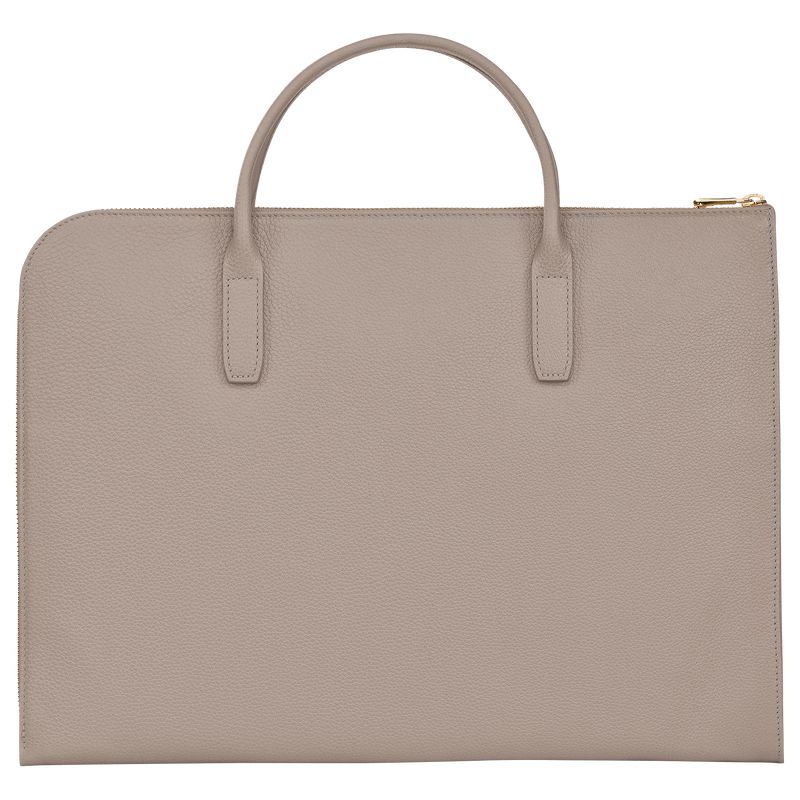 Women Longchamp Le Foulonné S Briefcase Grey | Ireland-795WTLDKX