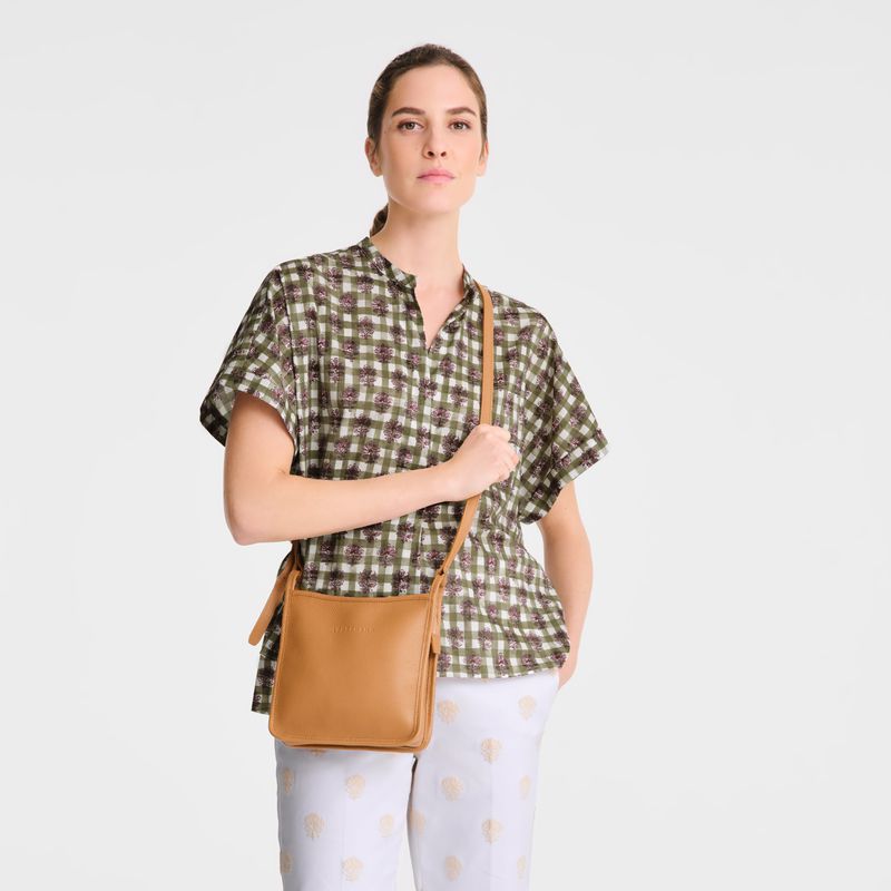 Women Longchamp Le Foulonné S Crossbody Bag Brown | Ireland-348UGHOZT