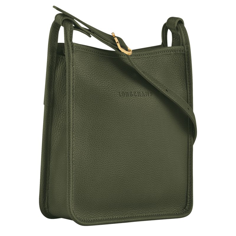 Women Longchamp Le Foulonné S Crossbody Bag Khaki | Ireland-438EWIGJD