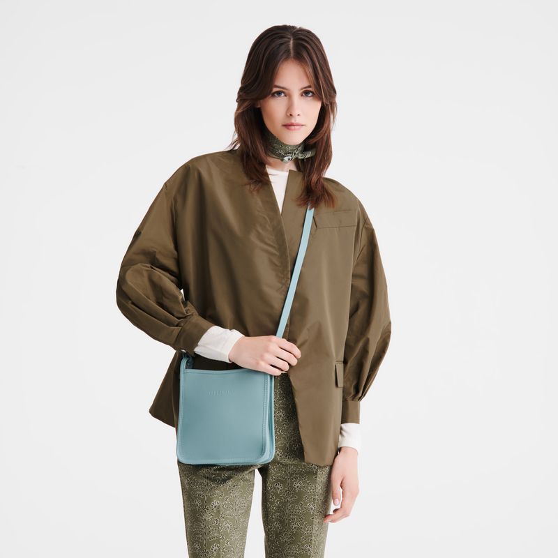 Women Longchamp Le Foulonné S Crossbody Bag Blue | Ireland-465QIUNFV