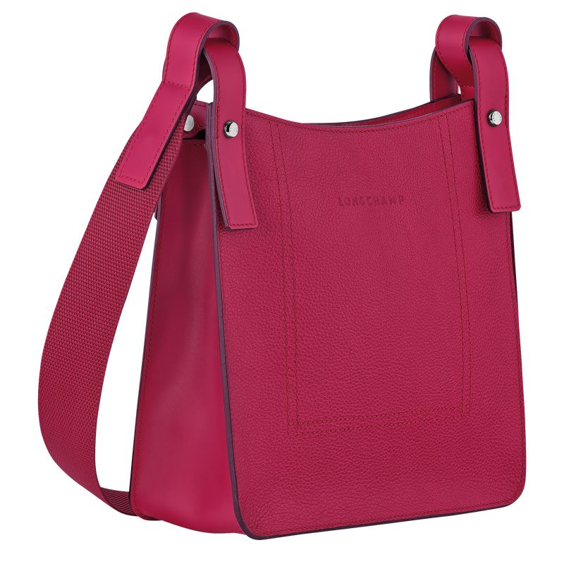 Women Longchamp Le Foulonné S Crossbody Bag Dark Pink | Ireland-035KSOMHX