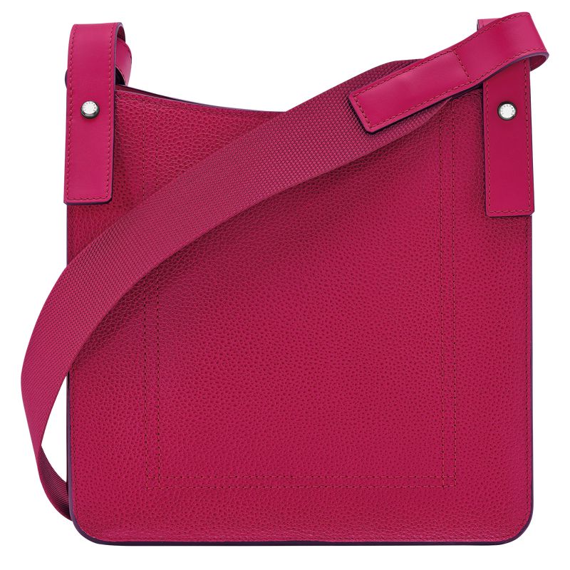 Women Longchamp Le Foulonné S Crossbody Bag Dark Pink | Ireland-035KSOMHX