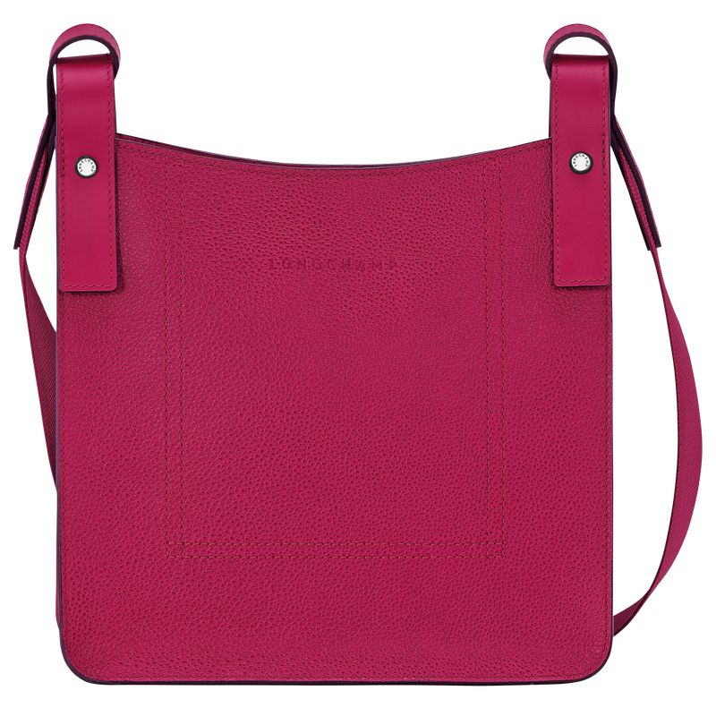 Women Longchamp Le Foulonné S Crossbody Bag Dark Pink | Ireland-035KSOMHX
