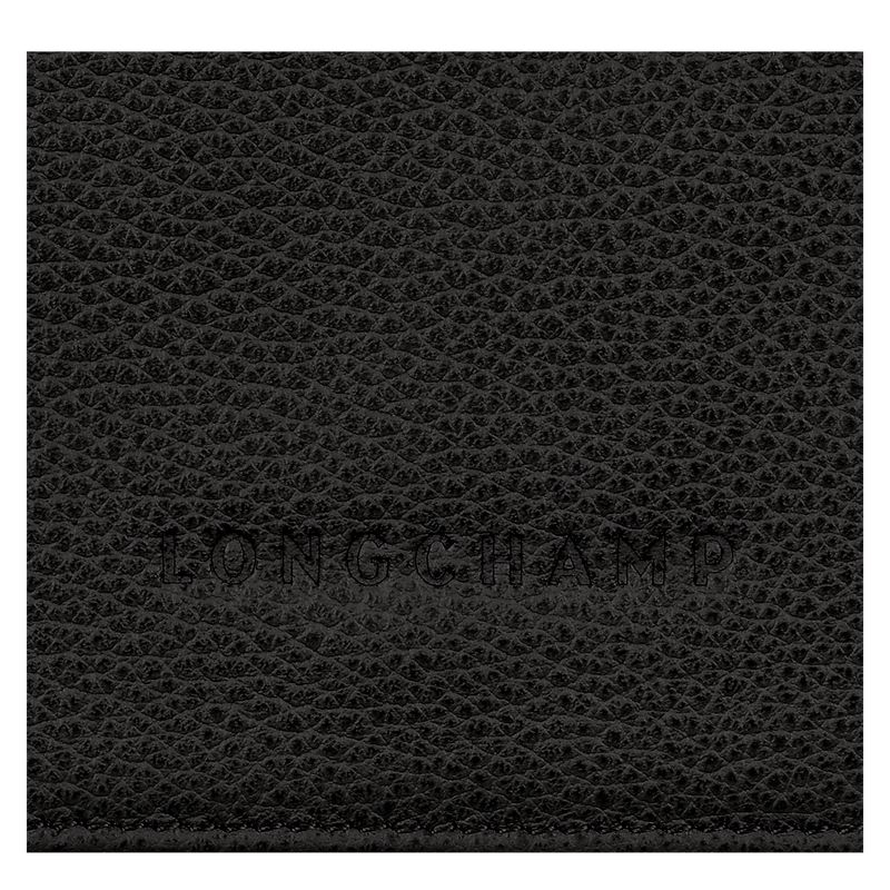 Women Longchamp Le Foulonné Wallet Black | Ireland-943DJPSGR