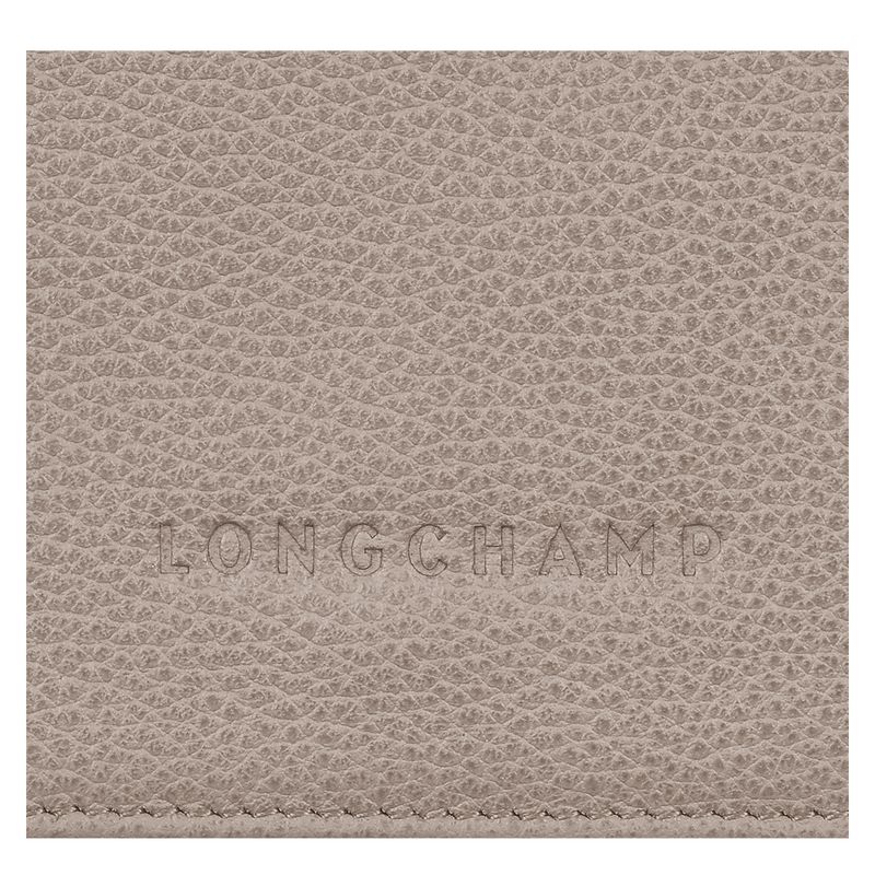 Women Longchamp Le Foulonné Wallet Grey | Ireland-457QGYSIO