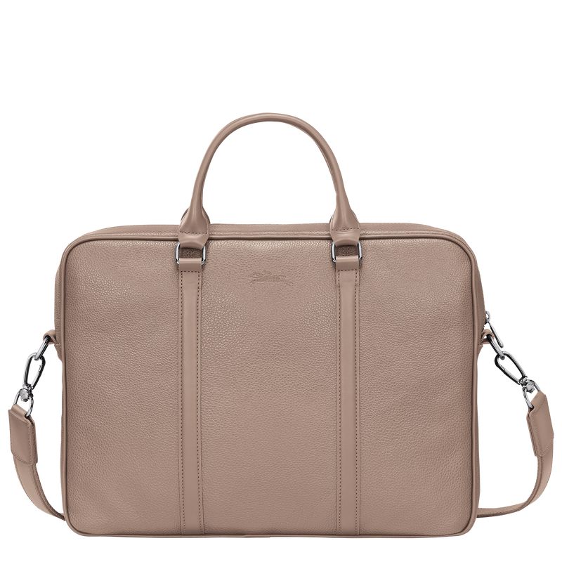 Women Longchamp Le Foulonné Xs Briefcase Beige | Ireland-607ZHFPUI