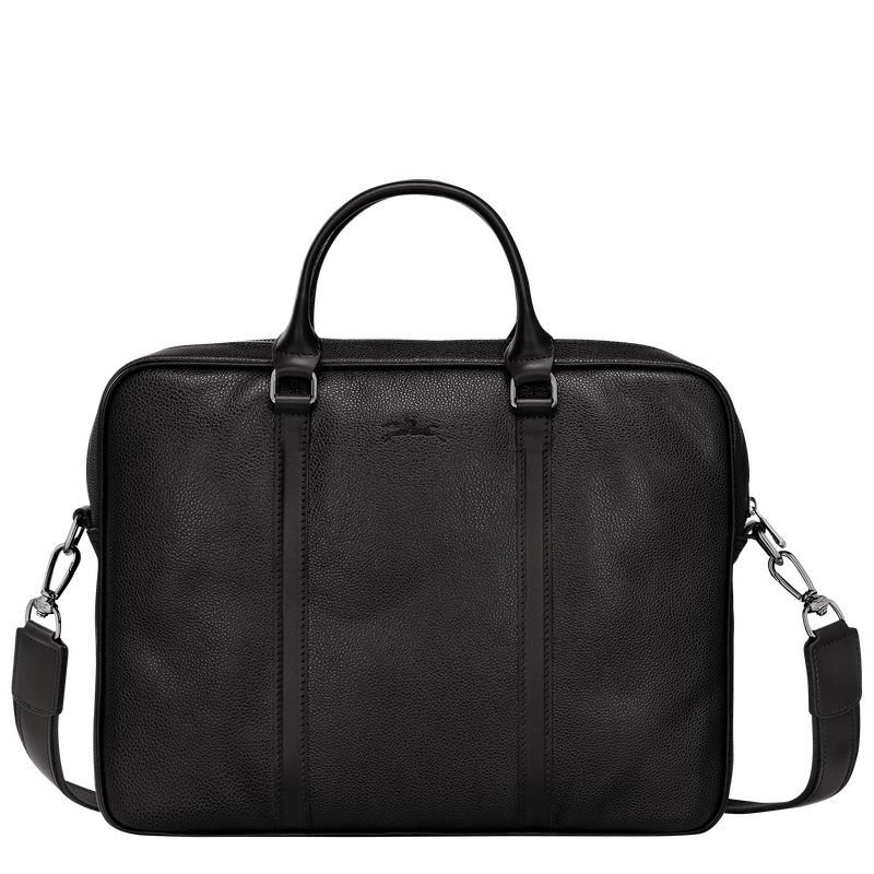 Women Longchamp Le Foulonné Xs Briefcase Black | Ireland-178UQODSB