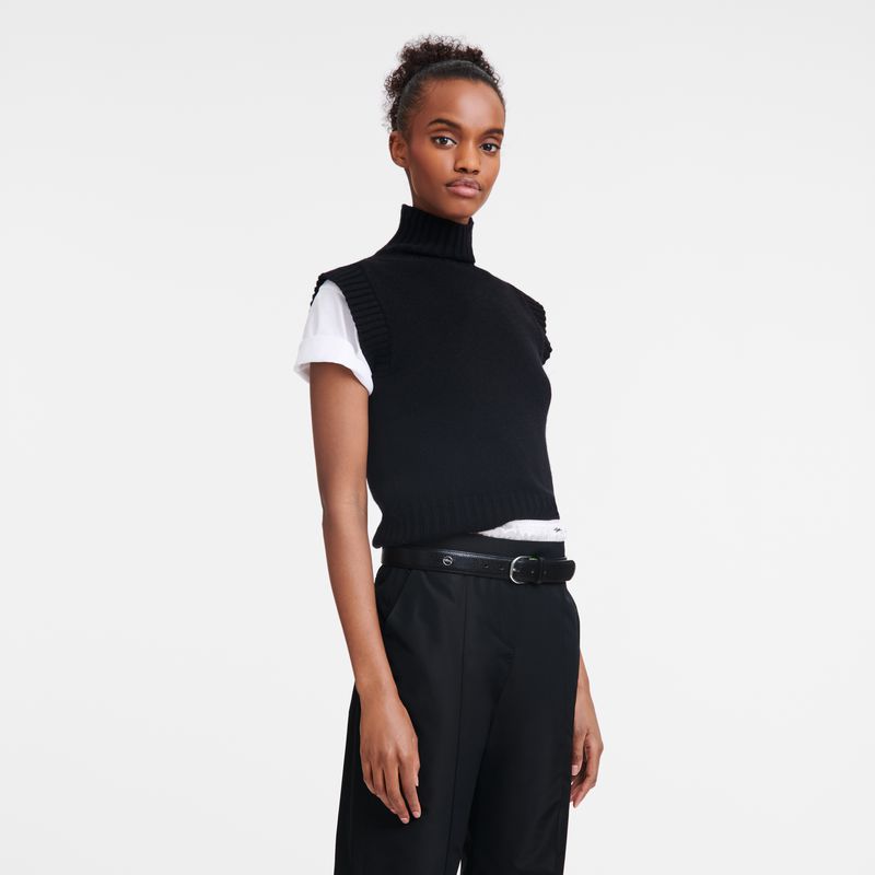 Women Longchamp Le Pliage Belt Black | Ireland-386UPZEQR