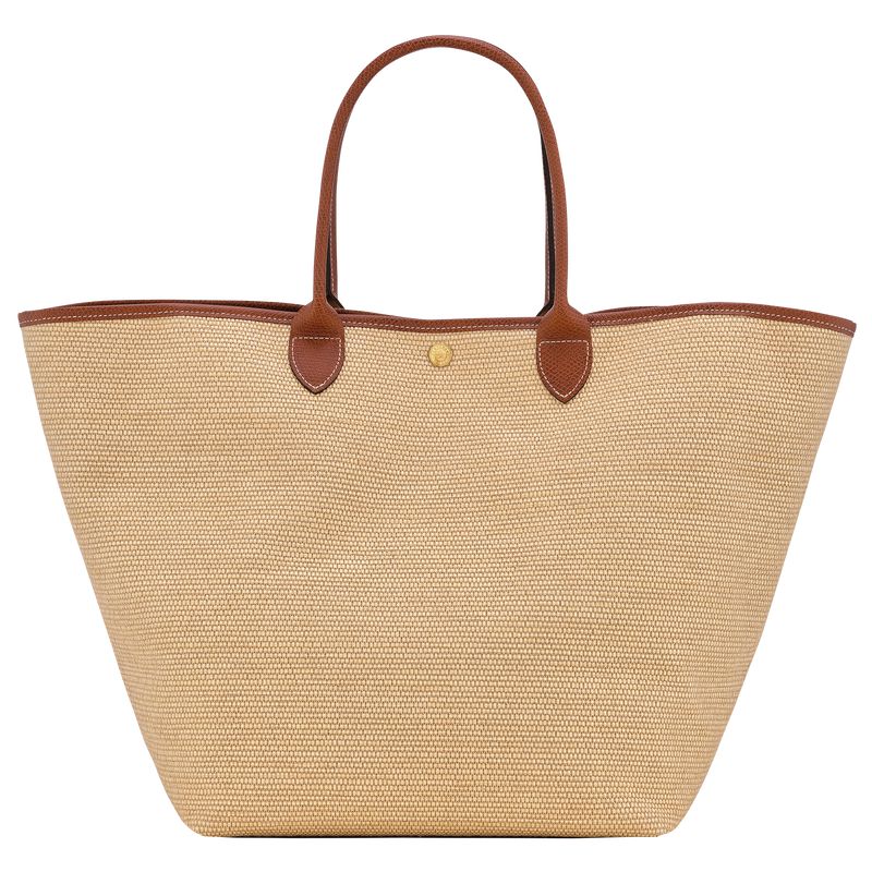Women Longchamp Le Pliage Collection L Basket Tote Bag Brown | Ireland-495GBYKLE