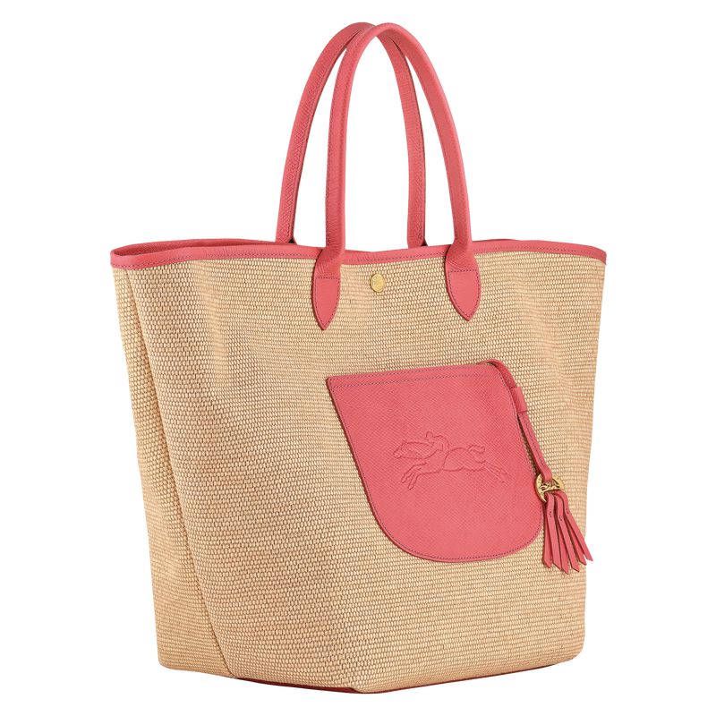 Women Longchamp Le Pliage Collection L Basket Tote Bag Pink | Ireland-307LHMYCR