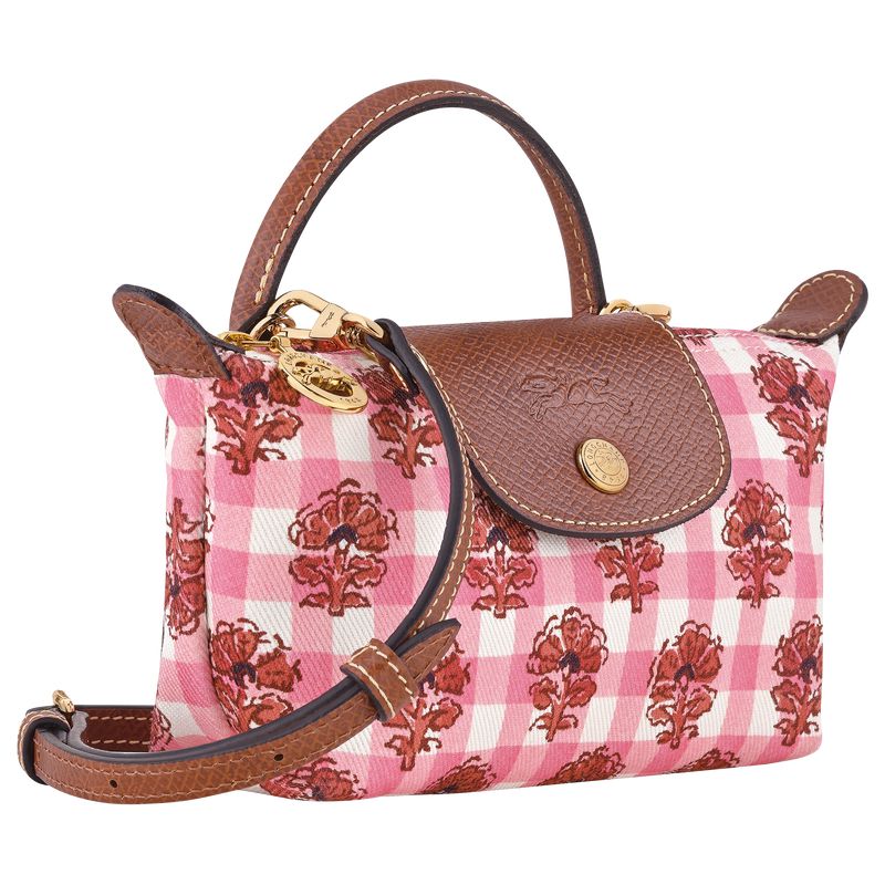 Women Longchamp Le Pliage Collection Xs Pouch Pink | Ireland-941ZQLNBG
