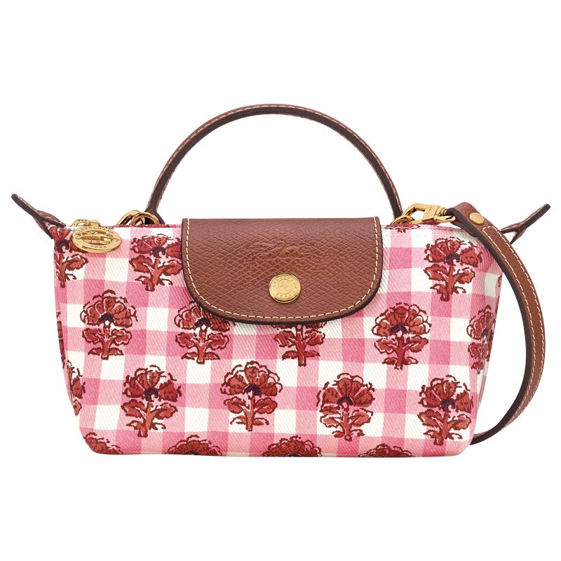 Women Longchamp Le Pliage Collection Xs Pouch Pink | Ireland-941ZQLNBG