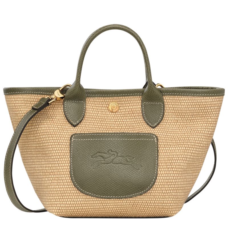 Women Longchamp Le Pliage Collection Xs Basket Tote Bag Brown / Olive | Ireland-596WKCBGE