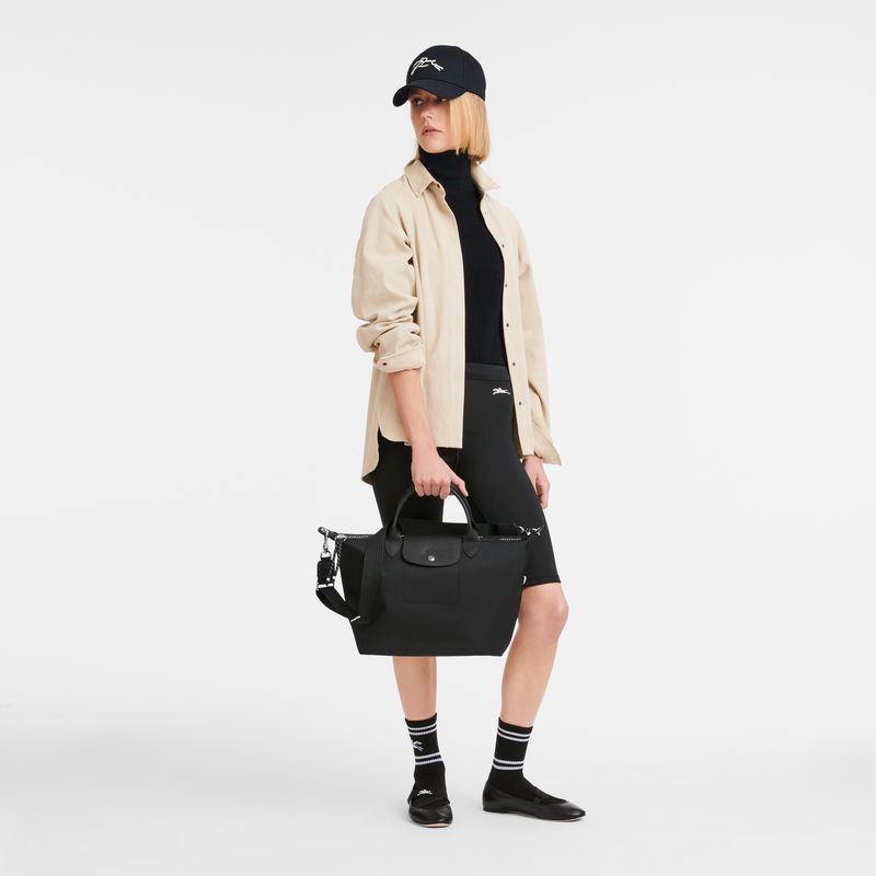 Women Longchamp Le Pliage Energy L Handbag Black | Ireland-564YGEIKJ