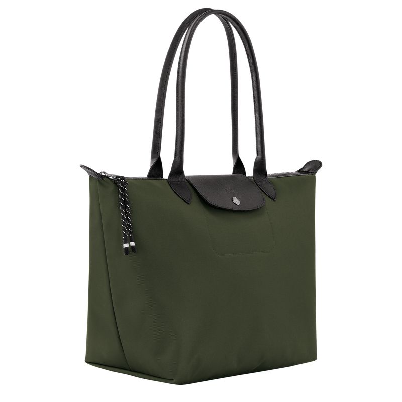Women Longchamp Le Pliage Energy L Tote Bag Khaki | Ireland-492EQNPIW