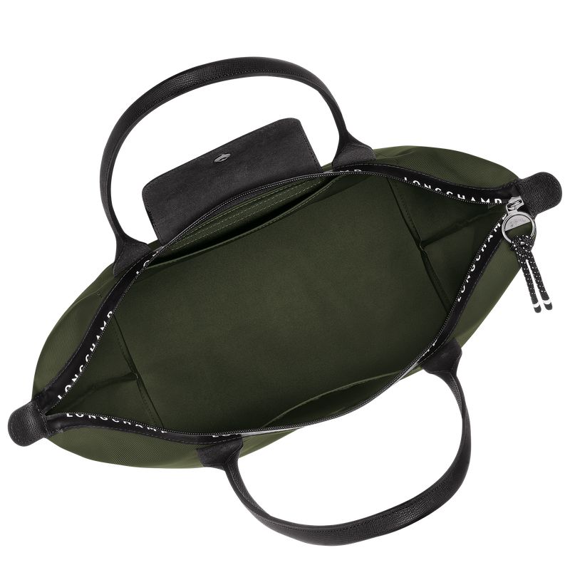 Women Longchamp Le Pliage Energy L Tote Bag Khaki | Ireland-492EQNPIW
