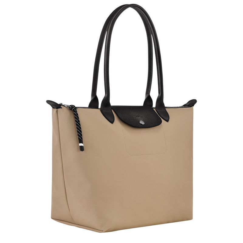 Women Longchamp Le Pliage Energy L Tote Bag Beige | Ireland-253LGBUKA