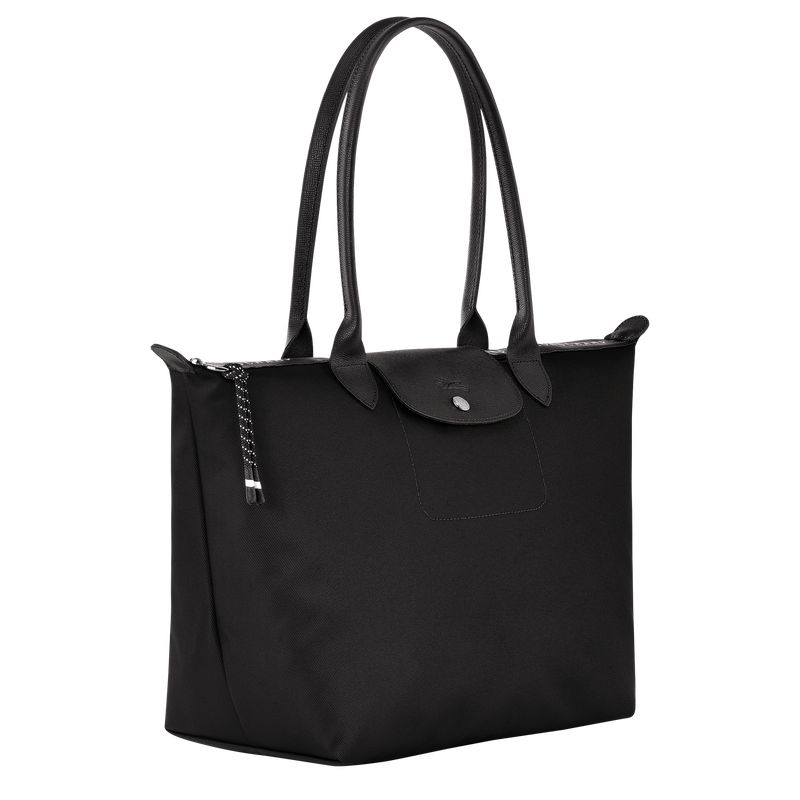 Women Longchamp Le Pliage Energy L Tote Bag Black | Ireland-216LHYXRA