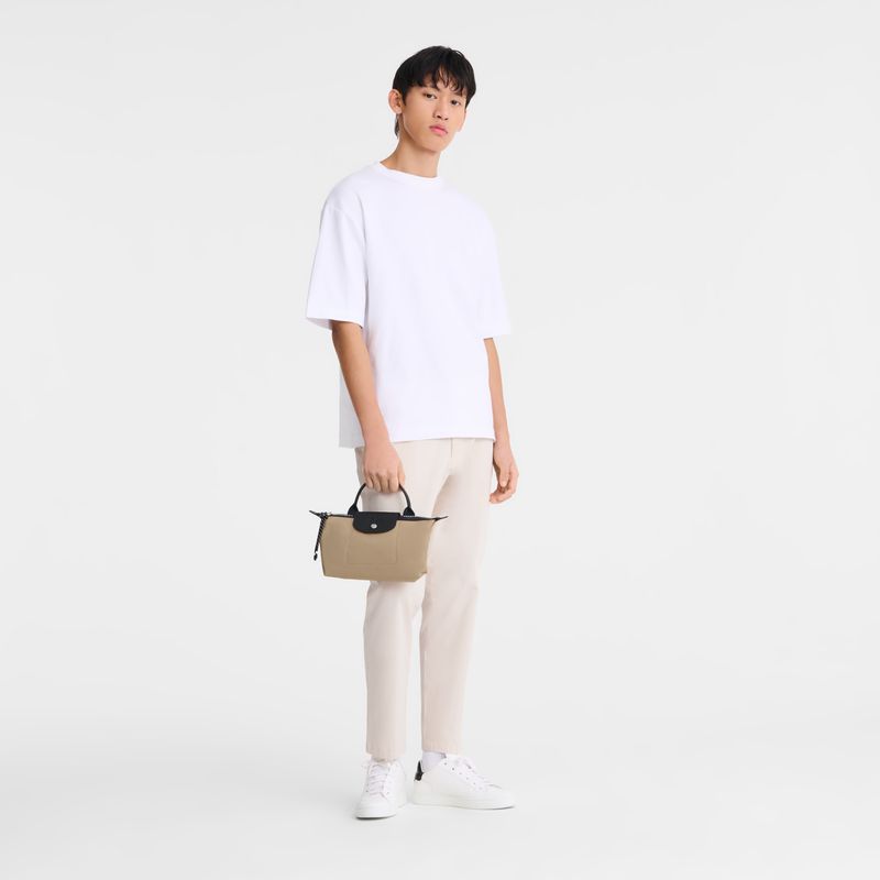 Women Longchamp Le Pliage Energy Pouch Beige | Ireland-246GCENJI