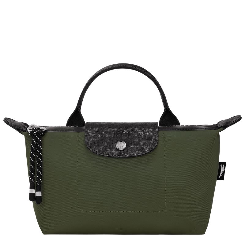 Women Longchamp Le Pliage Energy Pouch Khaki | Ireland-789ZNOTWH