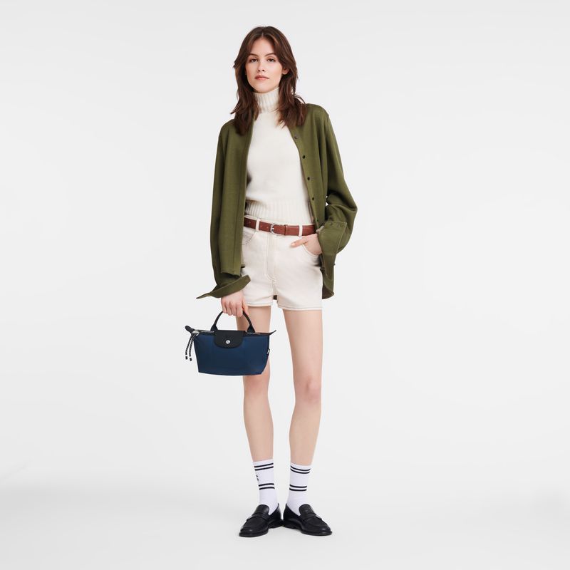 Women Longchamp Le Pliage Energy Pouch Navy | Ireland-534NBRQPS
