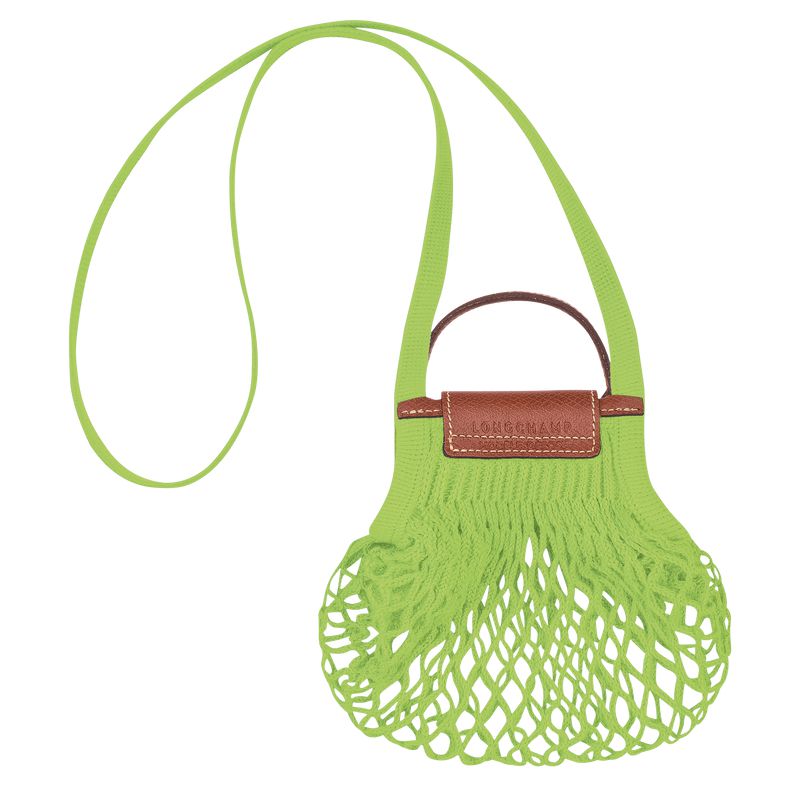 Women Longchamp Le Pliage Filet Xs Mesh Bag Light Green | Ireland-495CNQDBA
