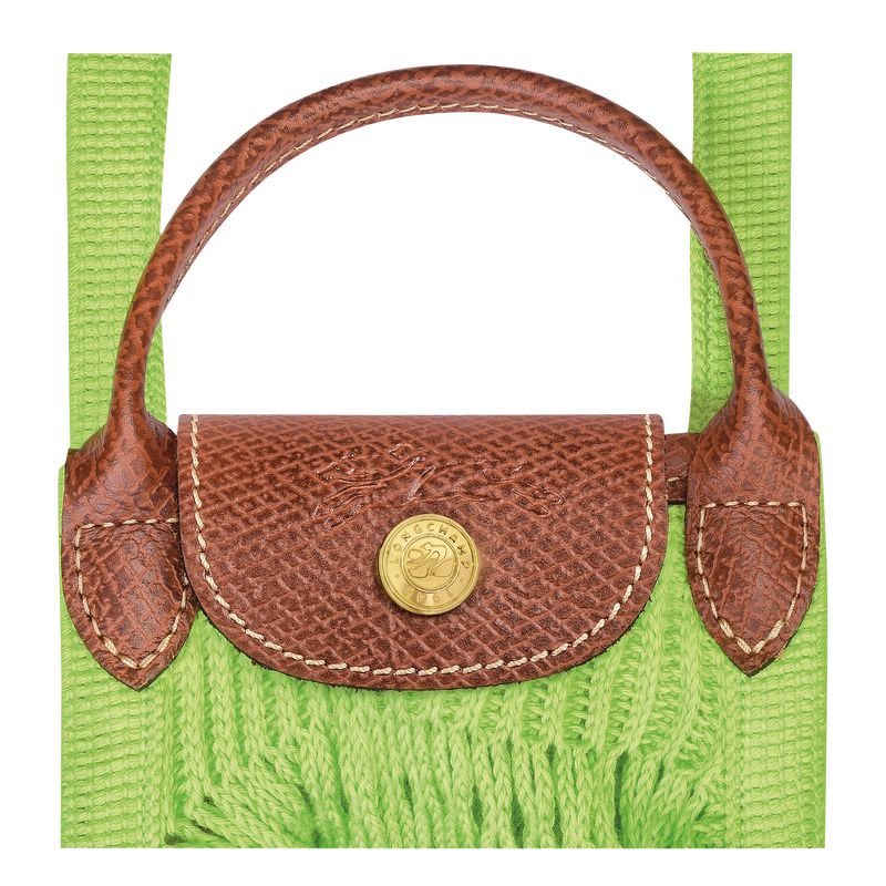 Women Longchamp Le Pliage Filet Xs Mesh Bag Light Green | Ireland-495CNQDBA
