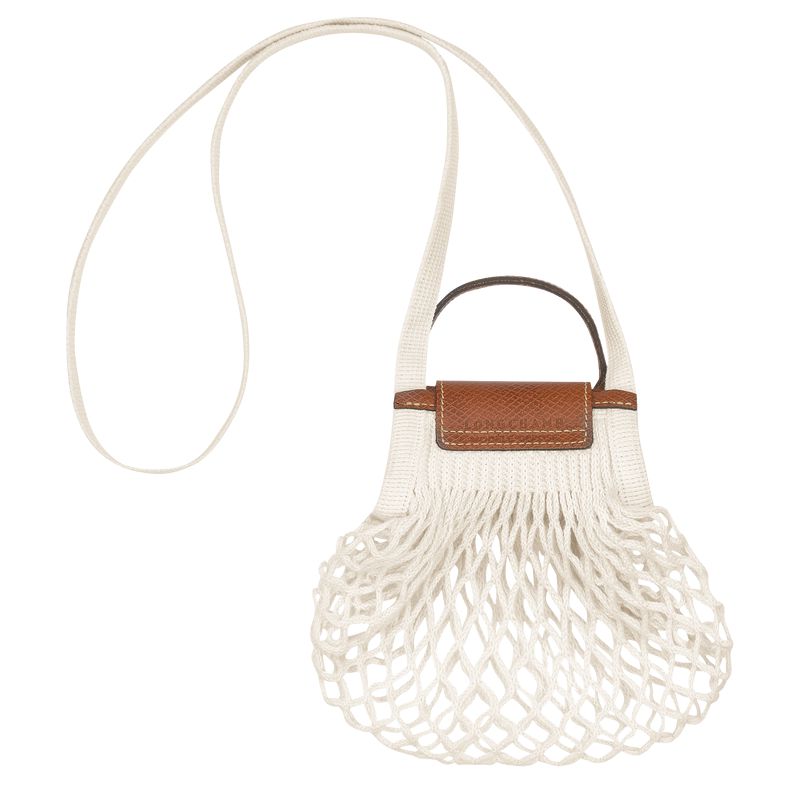 Women Longchamp Le Pliage Filet Xs Mesh Bag Cream | Ireland-923NPDEZB