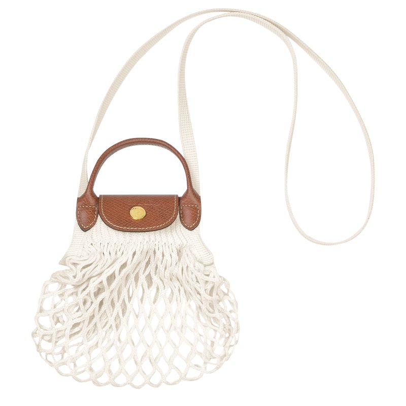 Women Longchamp Le Pliage Filet Xs Mesh Bag Cream | Ireland-923NPDEZB