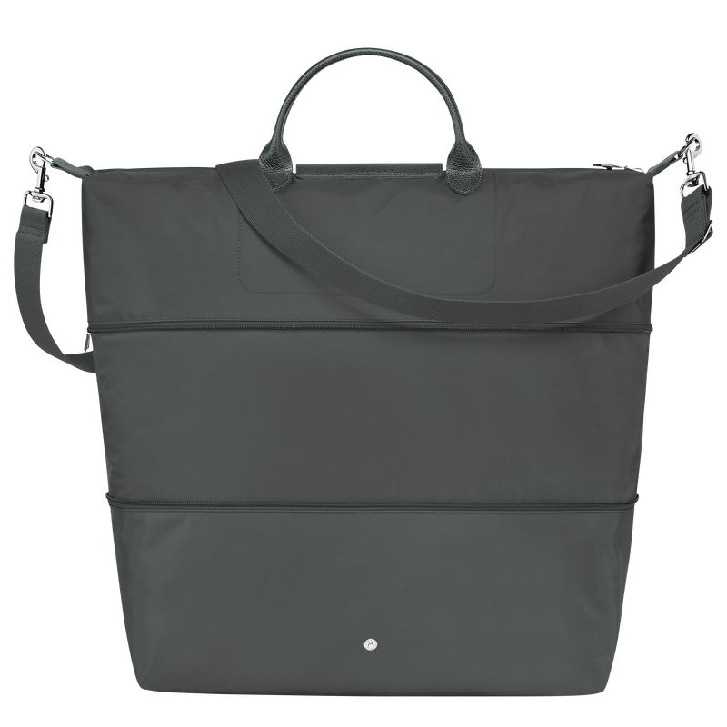 Women Longchamp Le Pliage Green Expandable Travel Bag Deep Grey | Ireland-710JQEWMB
