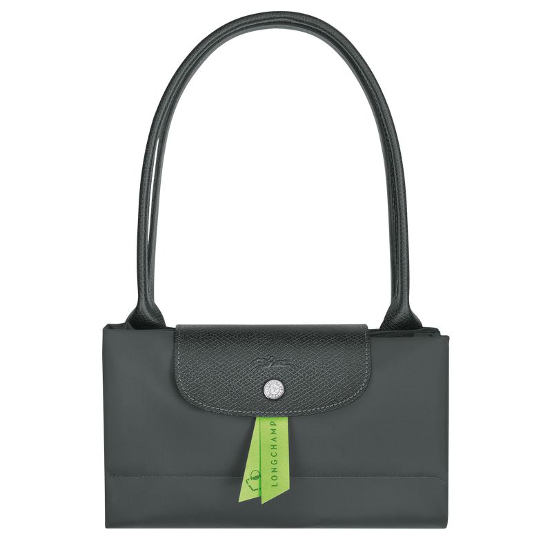 Women Longchamp Le Pliage Green L Tote Bag Deep Grey | Ireland-356WRIQCL