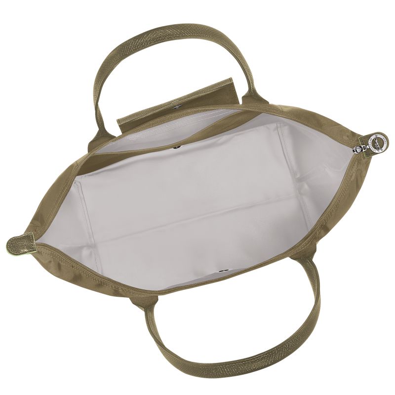 Women Longchamp Le Pliage Green L Tote Bag Olive | Ireland-970UNZTFC